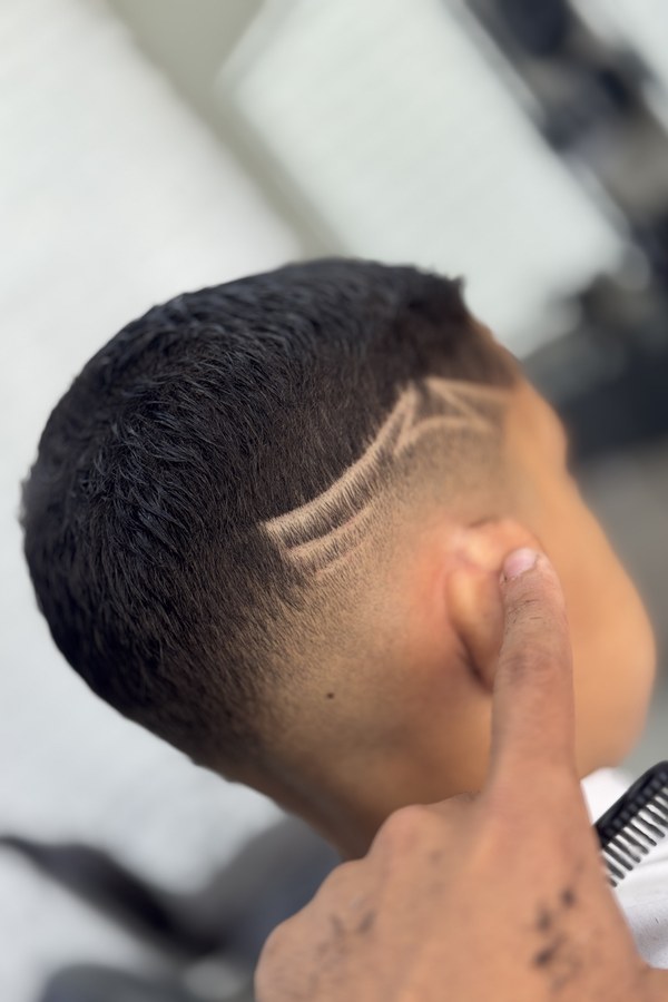 Corte finalizado na Brax Barbearia